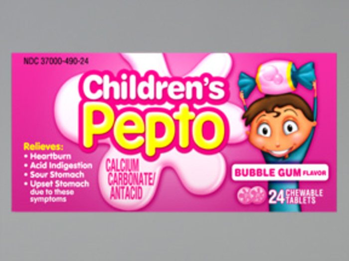 Pepto Bismol Children's Antacid Bubblegum Chewable Tablets 24ct