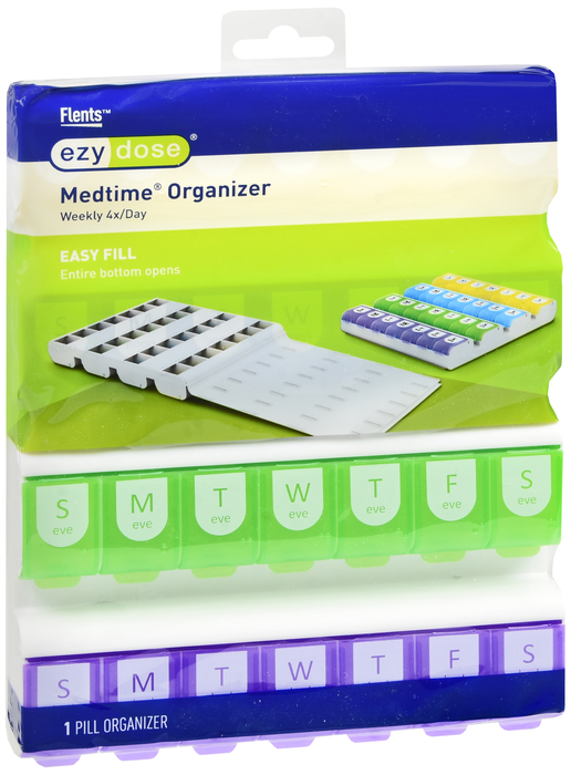 Ezy Dose Medtime Pill Organizer XL Weekly 4X/Day