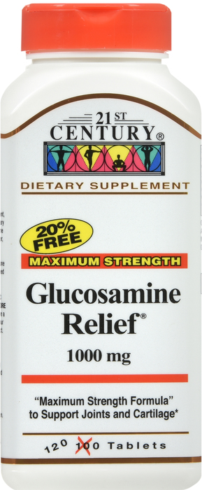 21st Century Glucosamine Relief 1000mg Tablets 120ct