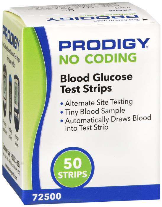 Prodigy No Code Test Strips Retail 50ct