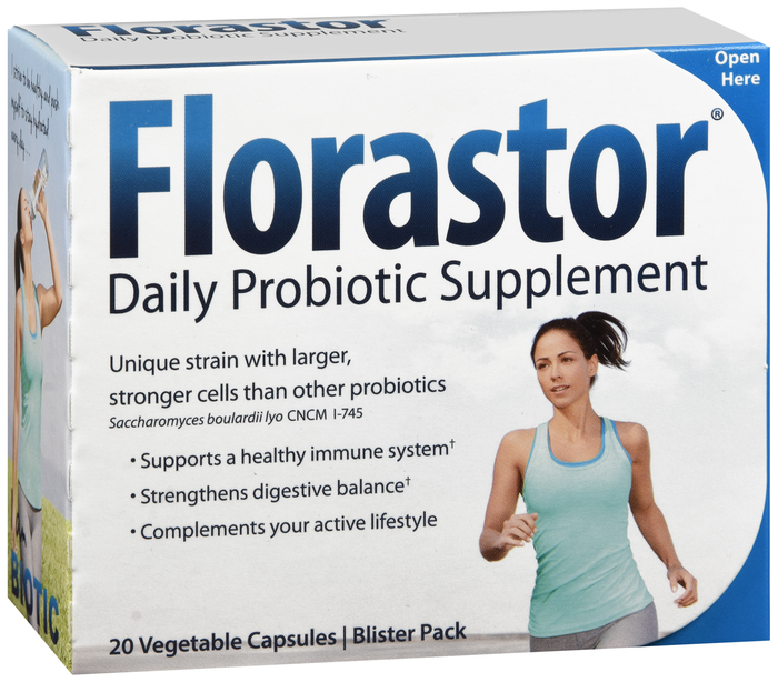 Florastor Daily Probiotic Supplement 250mg Capsules 20ct