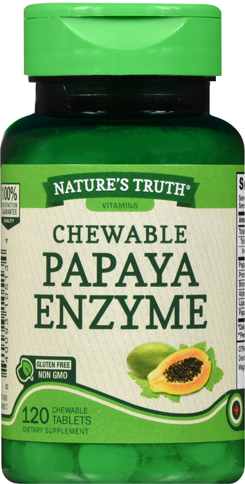 PAPAYA ENZYME CHW 120CT NAT TRUTH