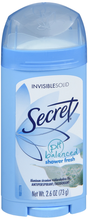 Secret Invisible Solid Shower Fresh Deodorant 2.6oz