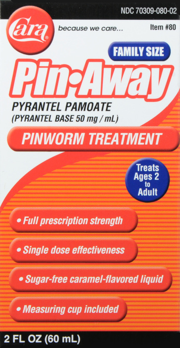 Cara PinAway Pin Worm Treatment Liquid 2oz