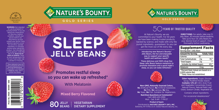 GOLD SERIES SLEEP JLYBN MELATNIN 80CT NB