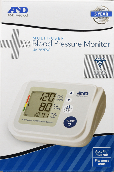 A&D Blood Pressure Monitor With Wide Cuff