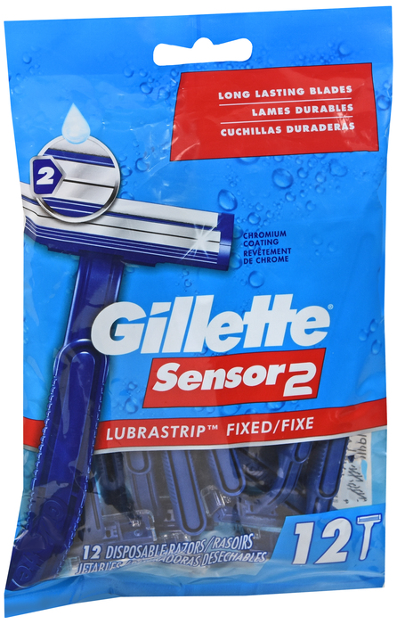 Gill Sensor2 Men's Disposable Razor 12ct