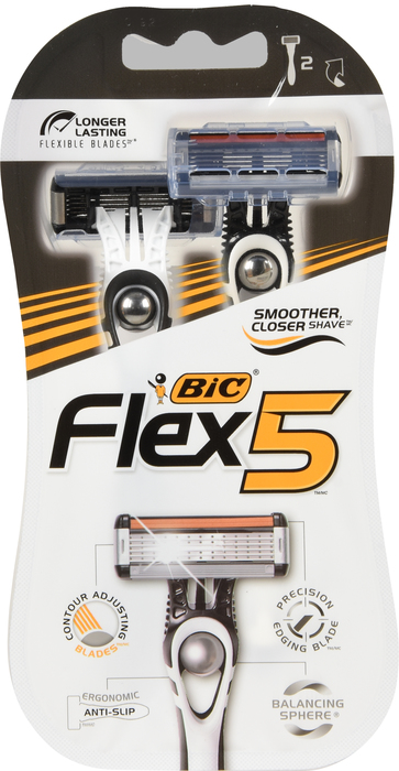 BIC FLEX 5 SHAVER 2CT