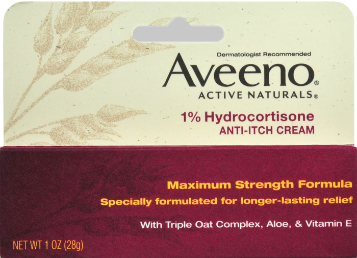 AVEENO ACTIVE NATURALS CREAM ANTI ITCH 1% HYDROCORTISONE 1OZ