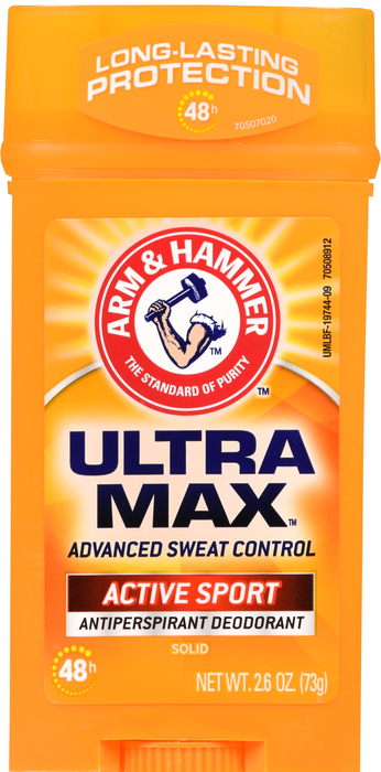 ARM & HAMMER ULTRAMAX DEODORANT ANTIPERSPIRANT WIDE SPORT 2.8OZ