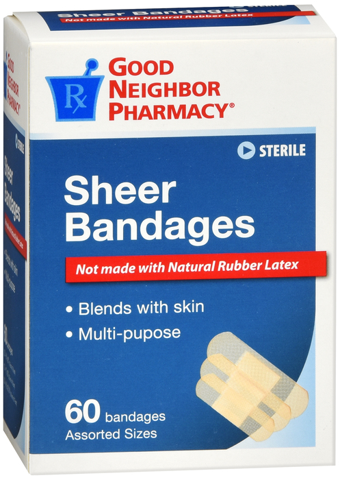 Good Neighbor Pharmacy Sheer Bandages Assorted 60ct