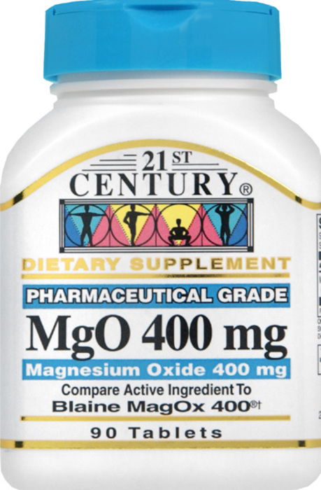 21st Century Magnesium Oxide 400mg Tablets 90ct