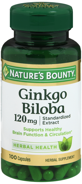 GINKGO BILOBA 120MG CAP 100CT NAT BOUNTY