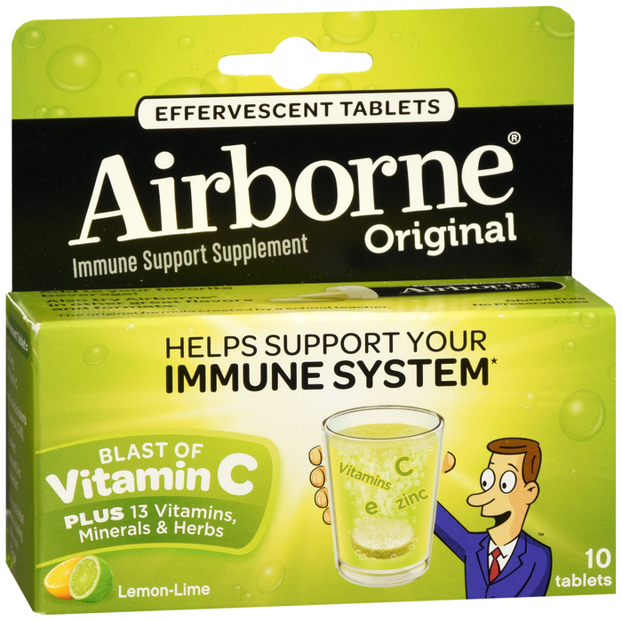 AIRBORNE TABLET LEMON LIME 10CT