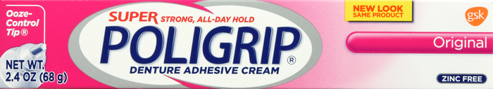 Poligrip Original Denture Adhesive Cream 2.4oz