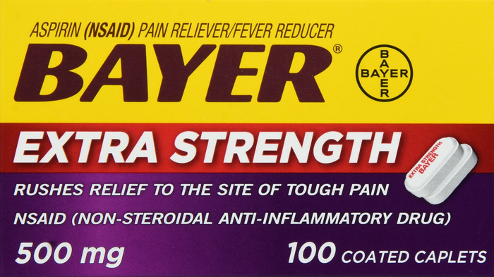 Bayer Extra Strength Pain Reliever 500mg Coated Caplets 100ct