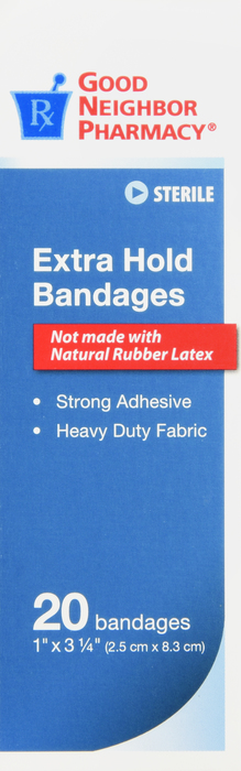 Good Neighbor Pharmacy Bandages Extra Hold 1x3Â¼ 20ct