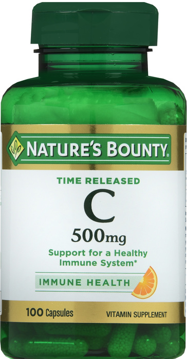 Nature's Bounty Vitamin C 500mg TR Capsules 100ct