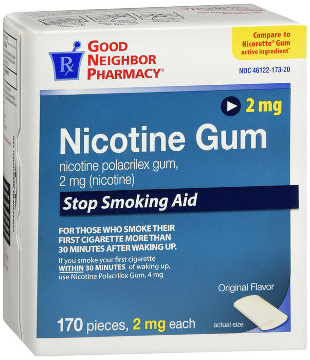 Good Neighbor Pharmacy Nicotine Gum Original 2mg 170ct