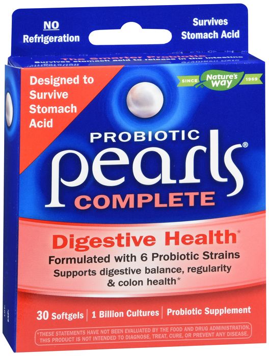 Pearls Complete Probiotic Digestive Health Softgels 30ct