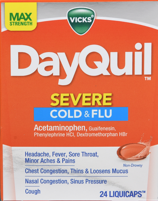 DayQuil Severe Cold & Flu Liquid Capsules 24ct