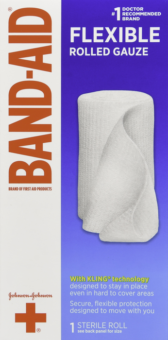 BAND-AID First Aid Rolled Gauze Large 1ct