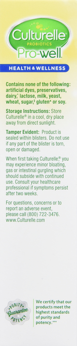 Culturelle Probiotic Health & Wellness Capsules 30ct