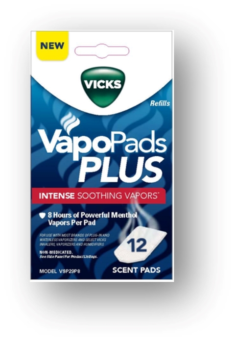 VICKS VAPOPADS PLUS WATERLESS PAD 12CT