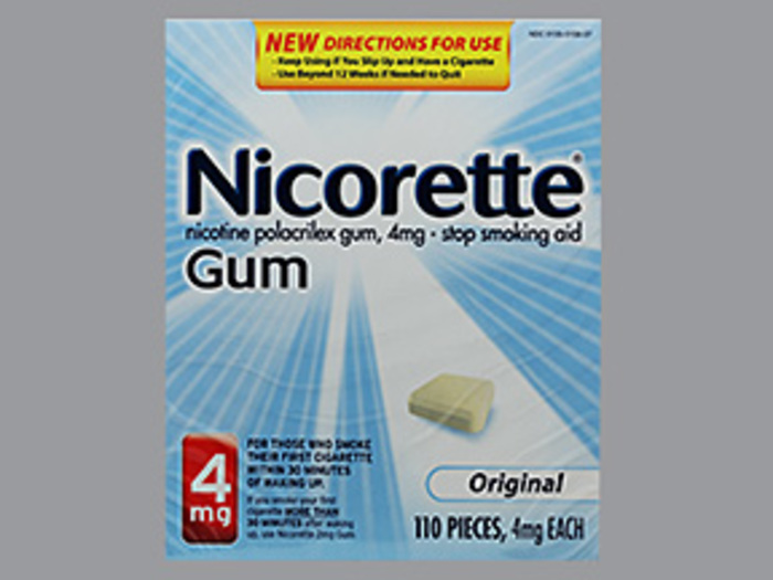 Nicorette Stop Smoking Aid 4mg Original Gum 100ct