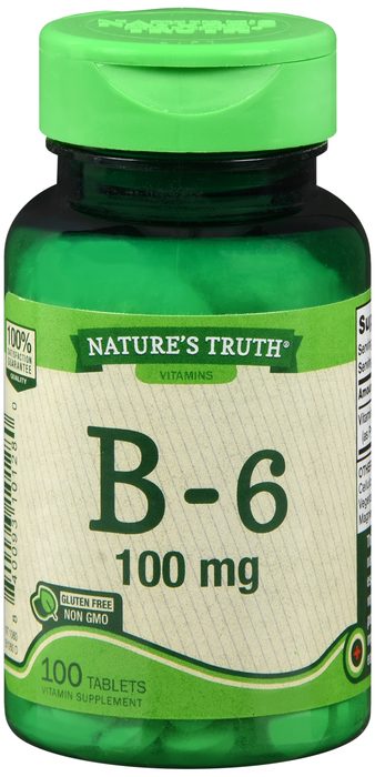 VIT B-6 100MG TAB 100CT NAT TRUTH