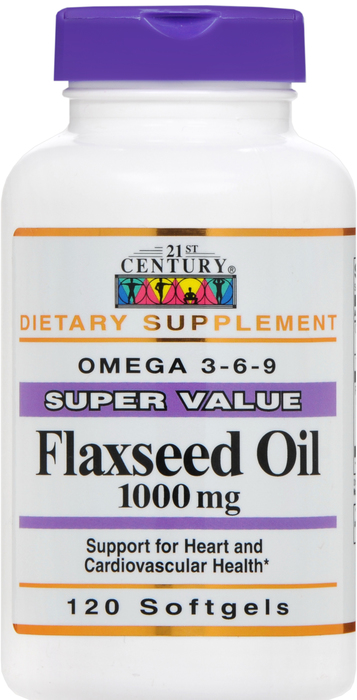 21st Century Flaxseed Oil 1000mg Softgels 120ct