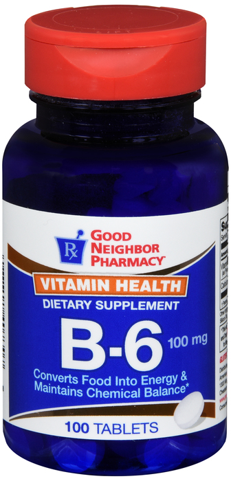 Good Neighbor Pharmacy Vitamin B-6 100mg Tablets 100ct