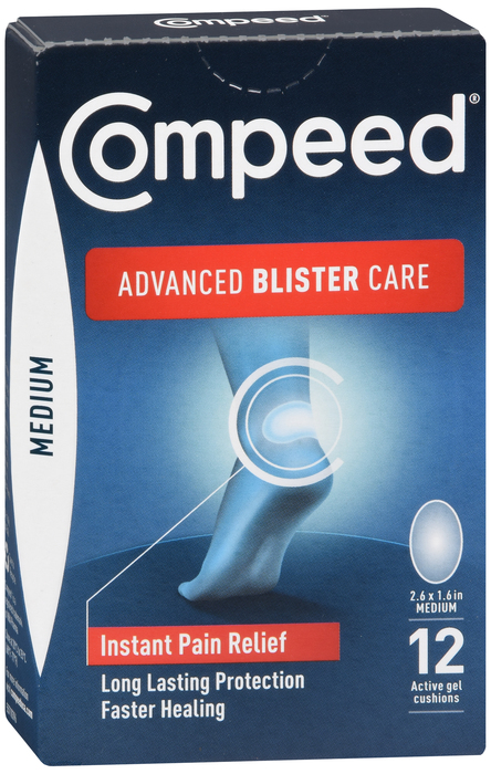 Compeed Advanced Blister Care Medium Gel Cushions 12ct