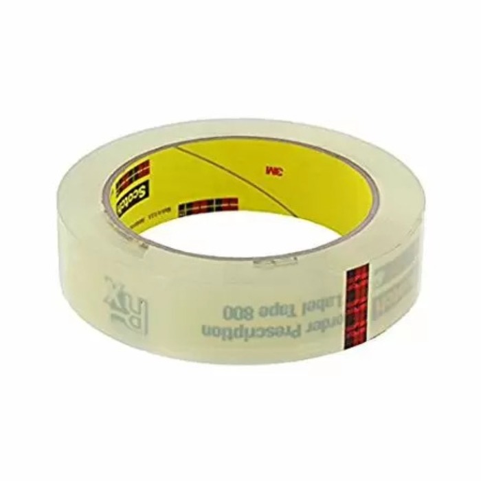 Rx Label Tape Clear Box 2Inx72yd Scotch