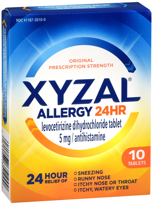 Xyzal 24HR Allergy 5mg Tablet 10ct