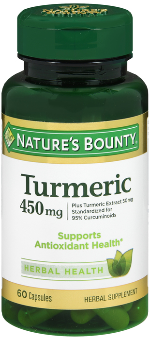 Nature's Bounty Turmeric 450mg Capsules 60ct