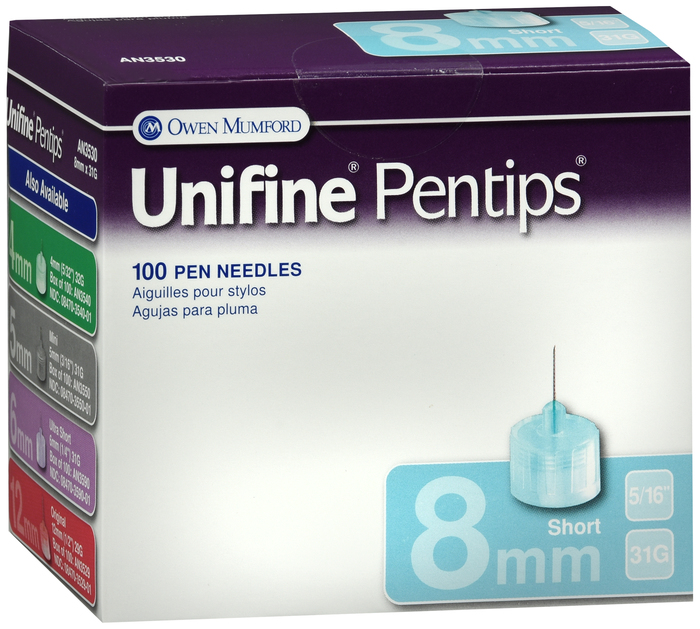 Unifine Pentips 8mmx31g 100ct