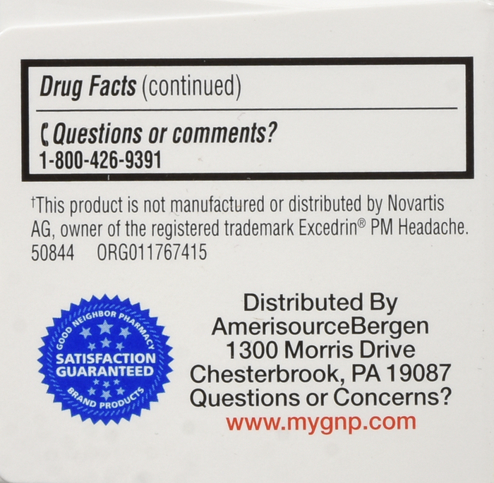 Good Neighbor Pharmacy Pain Relief PM Acetaminophen Caplets 50ct