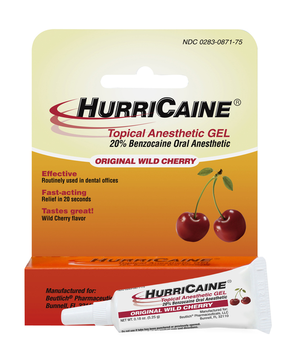 HURRICAINE 20% GEL CHERRY 12X5.25GM