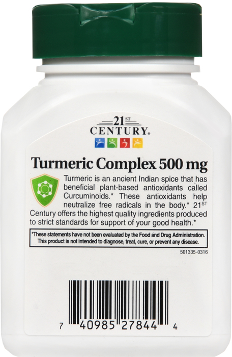 21st Century Turmeric Complex 500mg Vegetarian Capsules 60ct