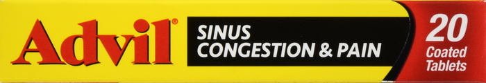 ADVIL SINUS CONGESTION AND PAIN TAB 20CT