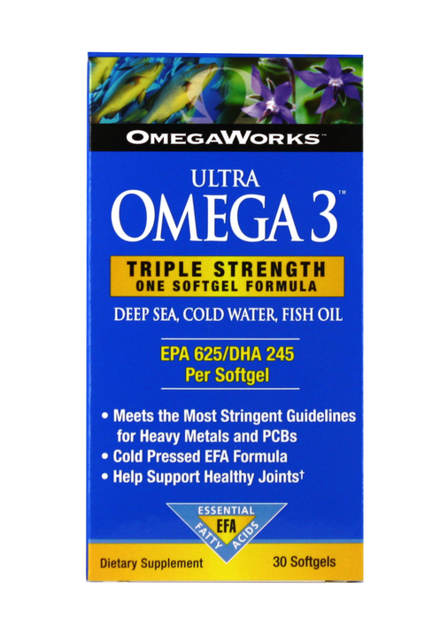 OMEGAWORKS ULTRA OMEGA-3 SOFTGEL 30CT