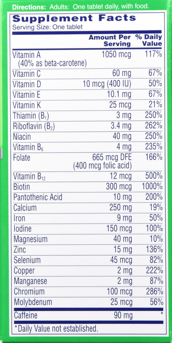 ONE-A-DAY ENERGY TABLET 50CT