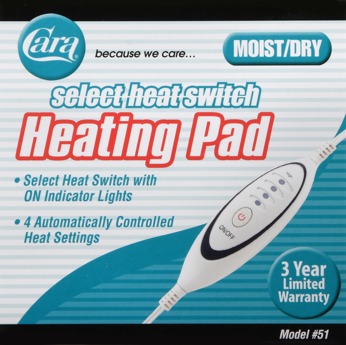 Cara Heating Pad Moist/Dry 12x14 1ct