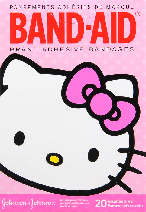 BAND-AID BANDAGES KIDS HELLO KITTY ASSORTED 20CT