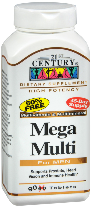 21st Century Mega Multivitamin For Men Tablets 90ct