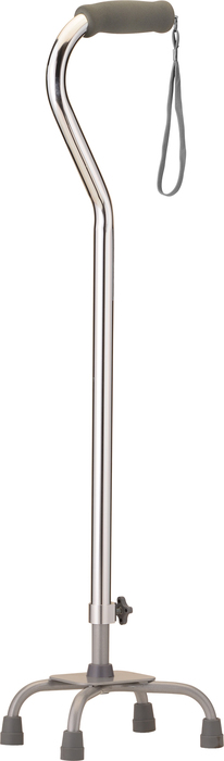 Quad Cane 5620SI Small Base Silver NOVA