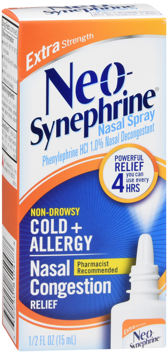 Neo-Synephrine Cold + Allergy Nasal Spray Extra Strength 0.5oz