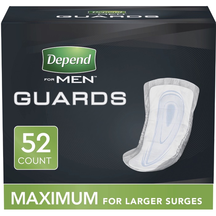 Depend Men's Guard Maximum Absorbency Pads 52ct