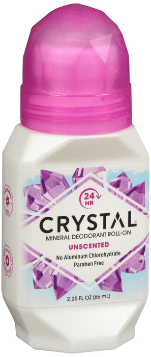 Crystal Deodorant Roll On Unscented 2.25oz